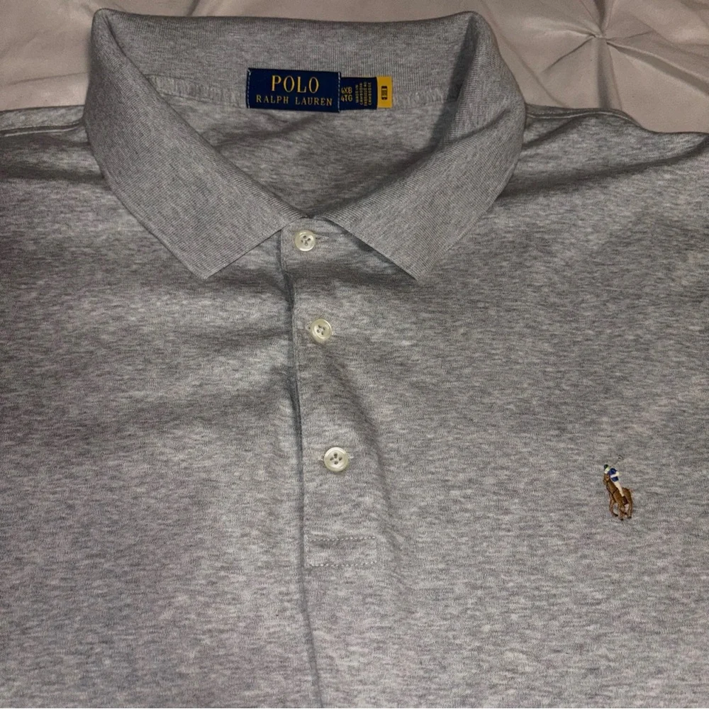 POLO RALPH LAUREN Lot Of 2 Mens 4XB Classic Fit Polo Gray Flesh Pony Soft Cotton